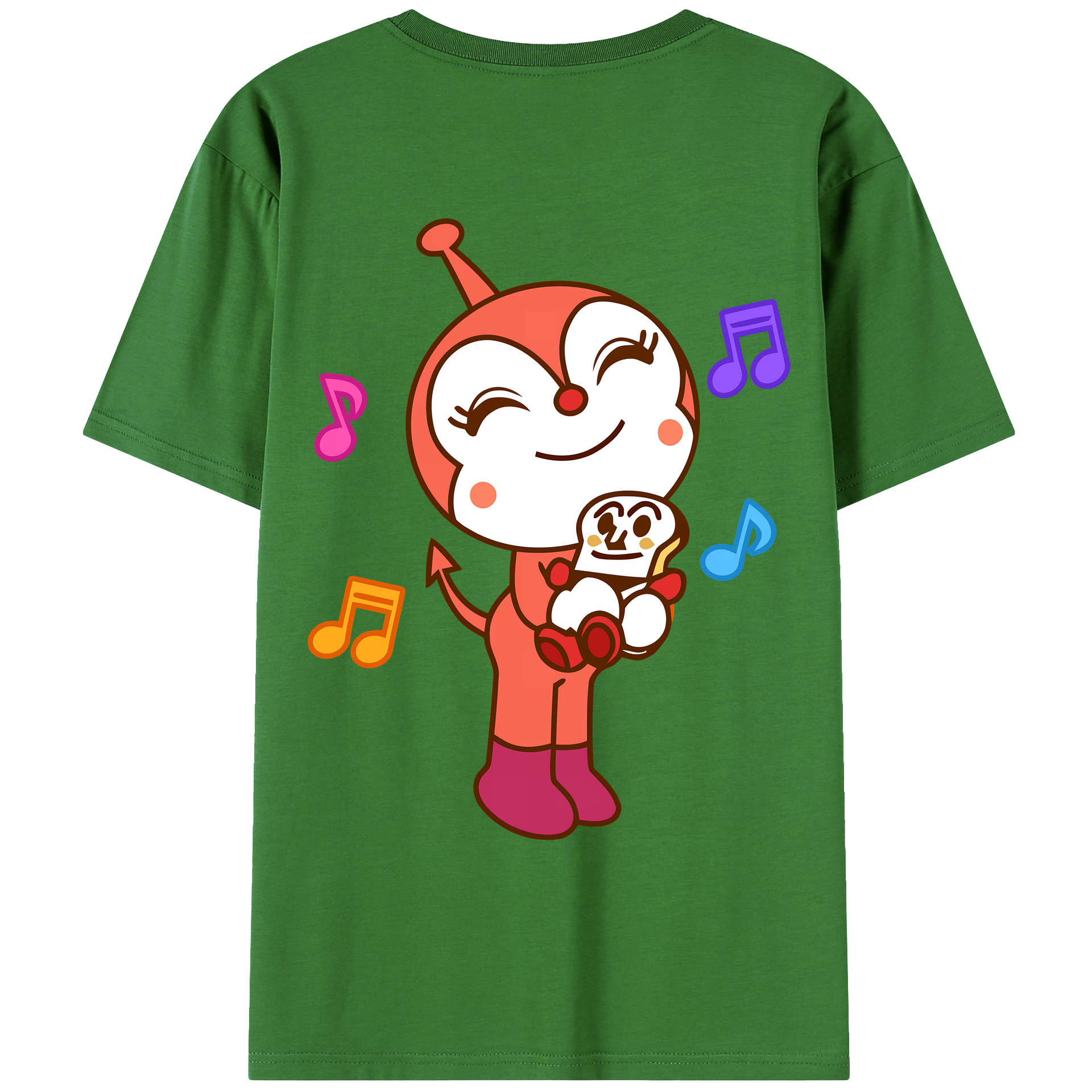 （画像用） アンパンマン Anpanman レディース半袖Tシャツ(バックプリント)